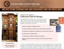 Tablet Screenshot of collectorsclubchicago.org